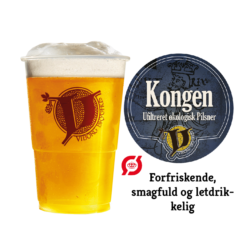 Kongen Økologisk Pilsner fustage 25 L.