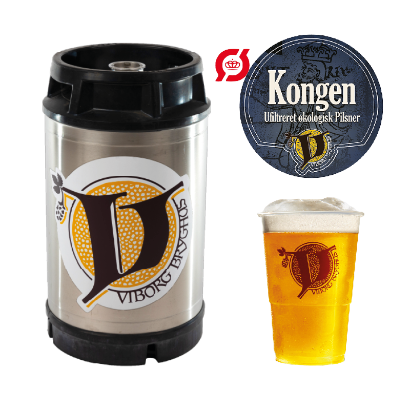 Kongen Økologisk Pilsner fustage 25 L.