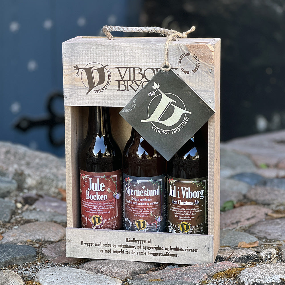 Gavekasse med 3 Julebryg.