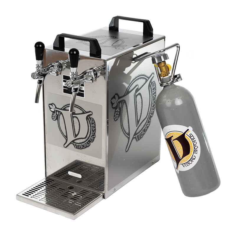 Fadølsanlæg m. to haner