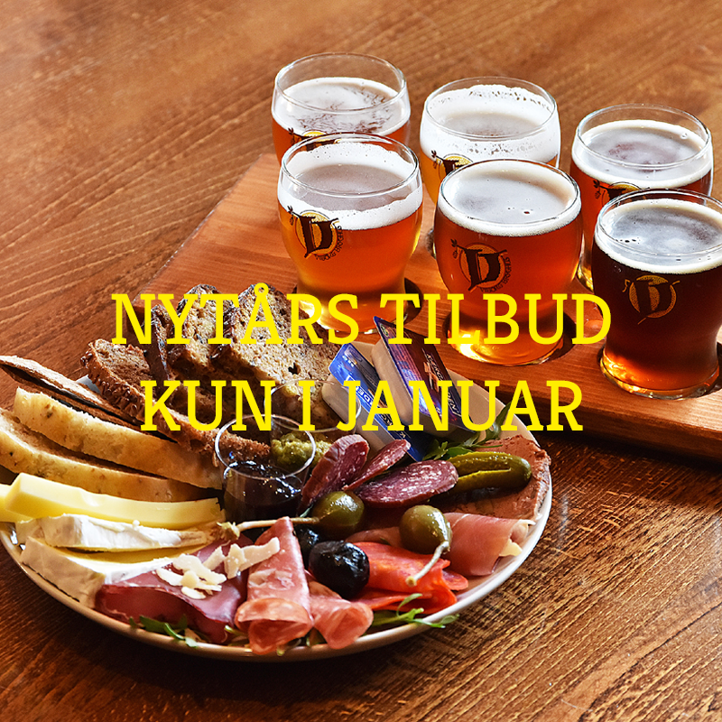 Ølsmagning og Tapas - Nytårstilbud // Kun i Januar