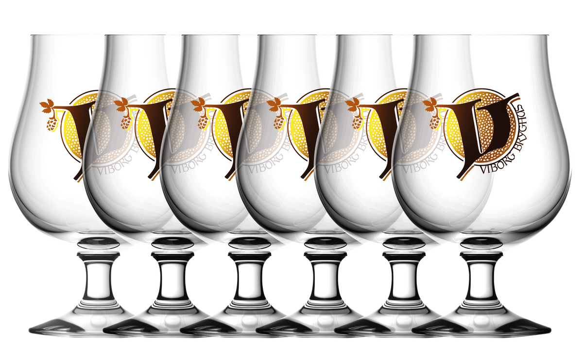 Viborg Bryghus glas - 6 stk. - leje